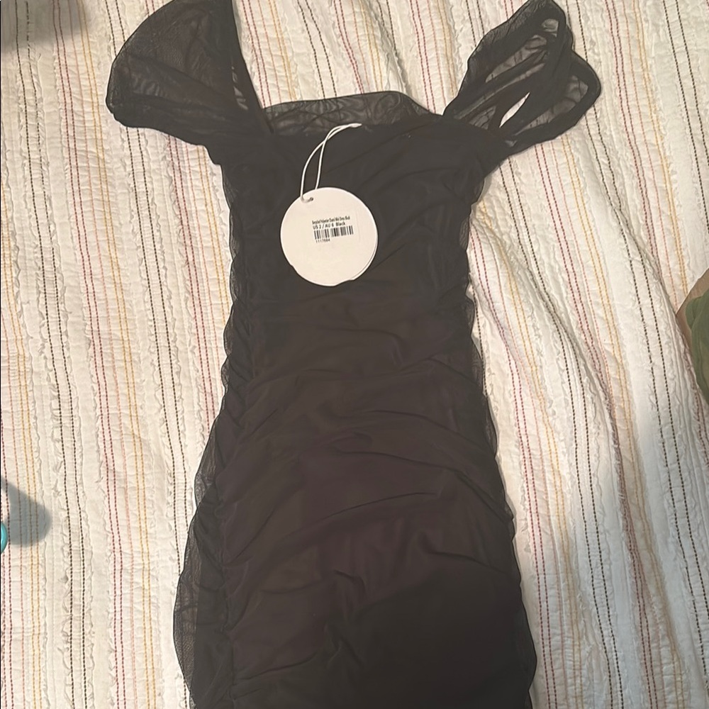 Princess Polly Stylish Black Mini Dress